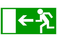 Fólia Únikový východ vľavo 200 mm x 100 mm