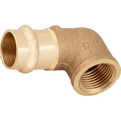 Lisovacie ostré koleno červená mosadz 90°, pr. 18 mm x 18,6 mm (Rp 1/2), 1 ks