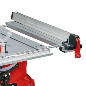Detail stolovej píly Einhell TC-TS 2225 U s paralelným dorazom.