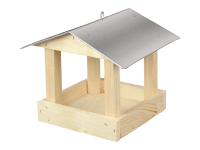 Kŕmidlo drevené s pozinkovanou strechou 19 x 22 x 21 cm Kŕmidlo drevené s pozinkovanou strechou 19 x 22 x 21 cm