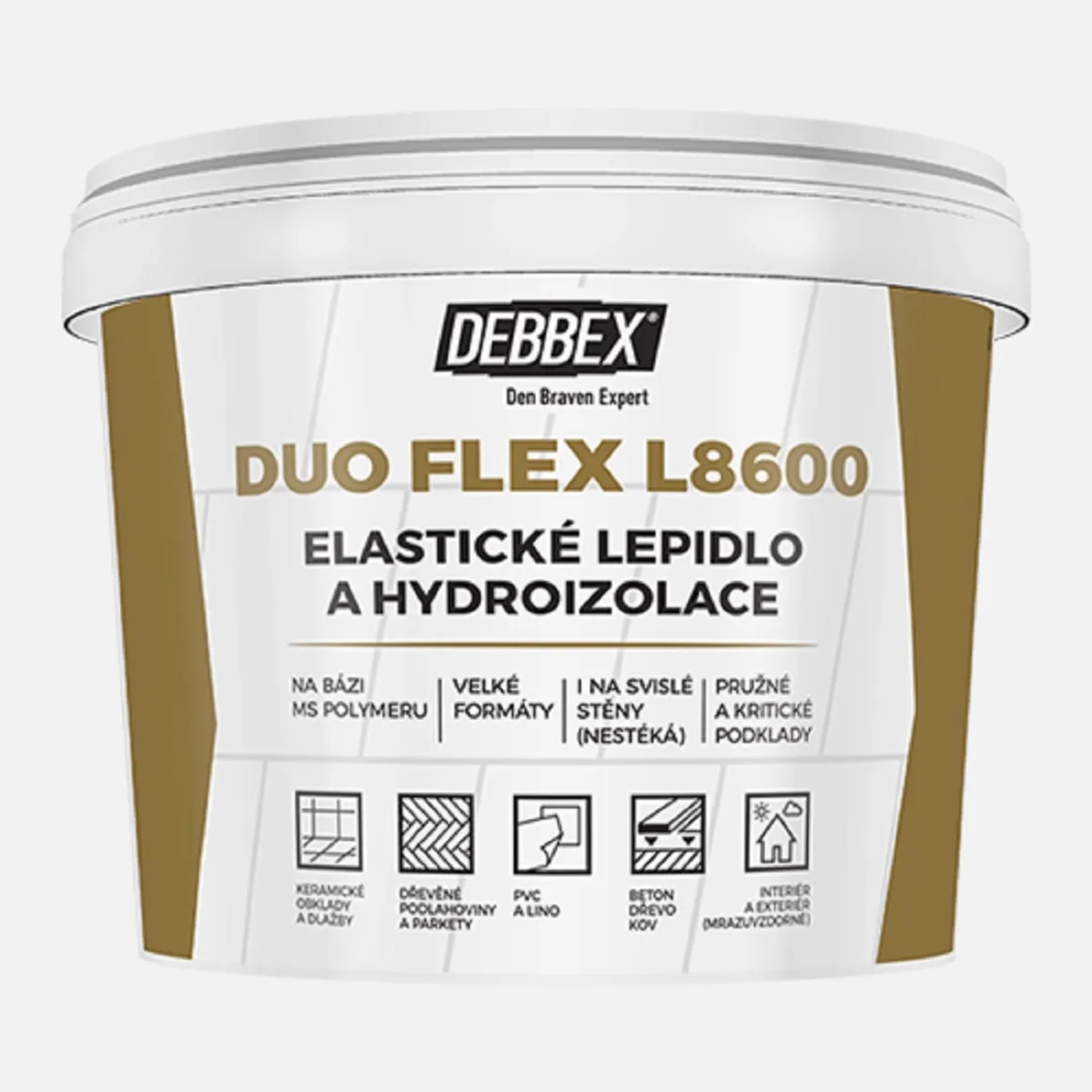 E-shop Den Braven Lepidlo elastické hydroizolácie Duo Flex 5 kg