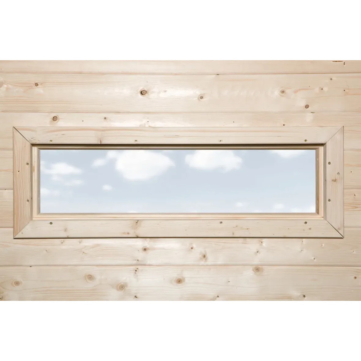 E-shop Weka Doplnkové okno pre dizajnový domček 126 a 172, prírodná, 97 x 33 cm