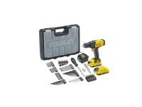 Stanley Fatmax V20 Aku vŕtačka 18V so 100-dielnou súpravou príslušenstva