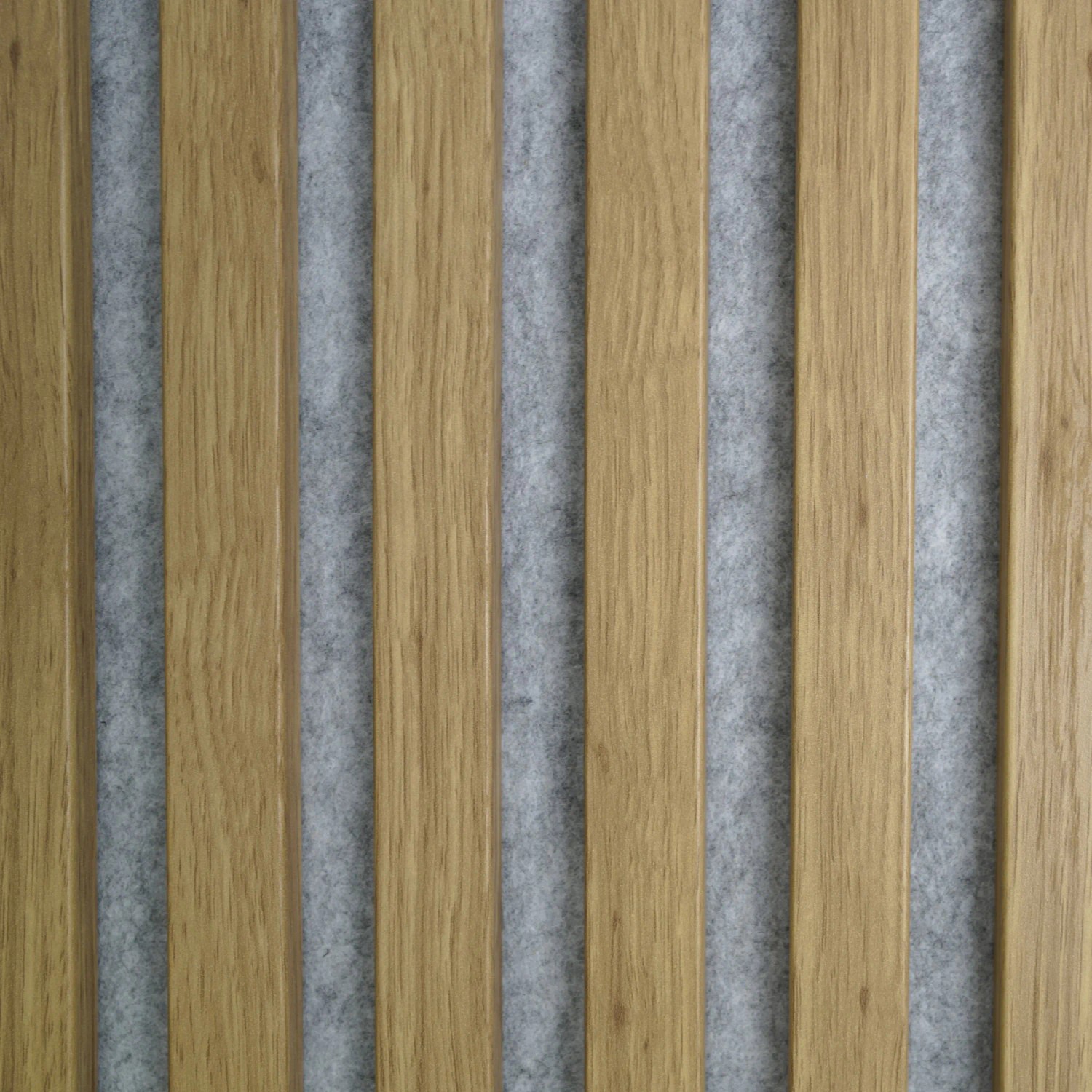 E-shop ASKO Dizajnový akustický panel dub prírodná/sivá plsť, 20 x 420 x 2600 mm