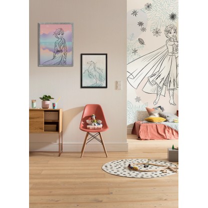 Komar Vliesová fototapeta Disney Frozen Sketch Sisters 200 x 250 cm