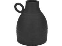 Kameninová váza Ancient Secrets čierna, 13,2 x 12,7 x 16,5 cm