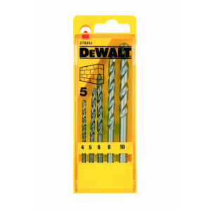 DeWALT Súprava vrtákov do betónu, 5 ks