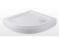 Sanotechnik Sprchová vanička s krytom P28W, štvrťkruh, akrylát, 80 x 80 x 15 cm