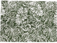 OBI Bavlnený koberec vzorovaný zeleno-biely 60 x 90 cm