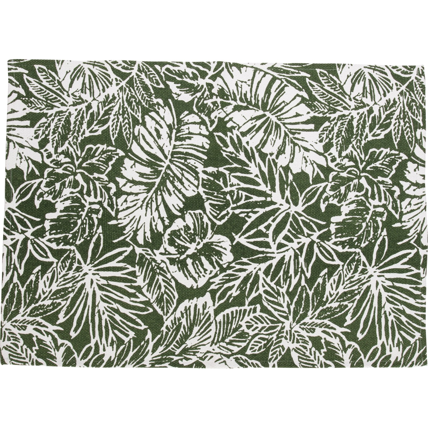 E-shop OBI Bavlnený koberec vzorovaný zeleno-biely 60 x 90 cm