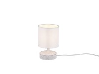 Reality Stolové svietidlo Marie biele pr. 13 cm