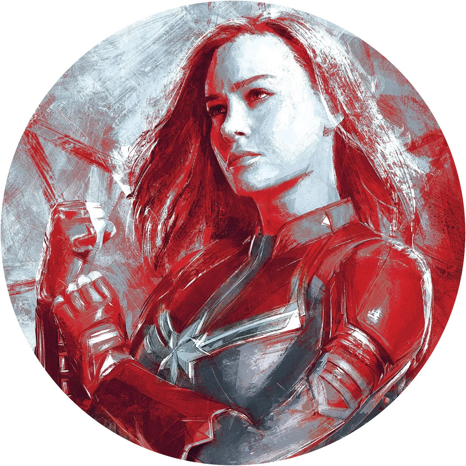 E-shop Komar Samolepiaca vliesová fototapeta Dot Avengers Painting Captain Marvel