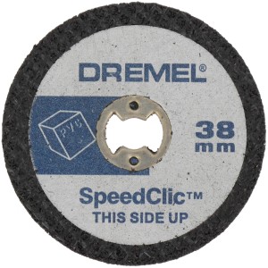 Rezný kotúč na plasty Dremel SC476, 38 mm, systém SpeedClic pre rýchlu výmenu nástrojov.