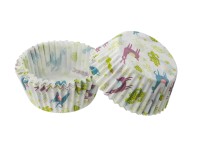 Zenker Patisserie Papierové formičky na muffiny Happy Baking Lama/Kaktus, 50 ks