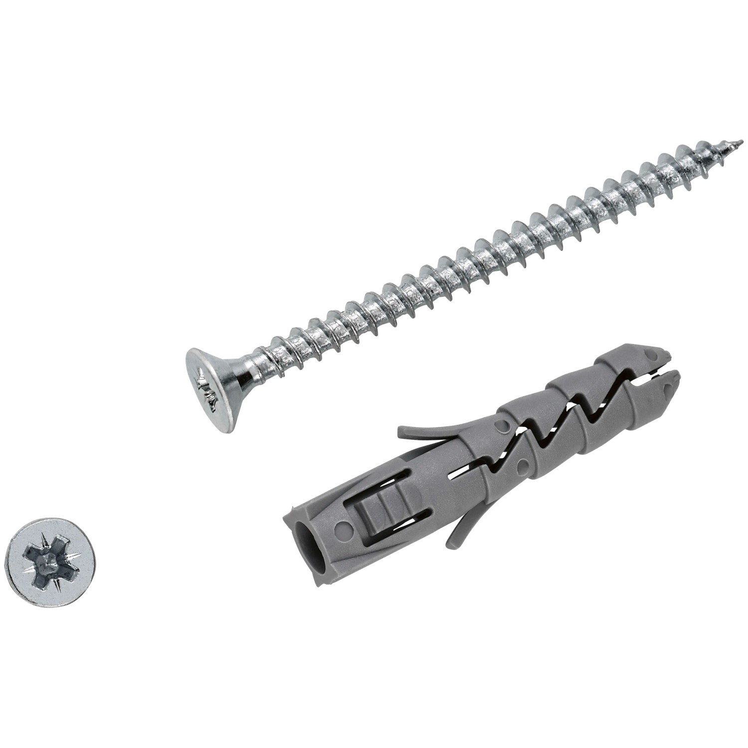 E-shop LUX-TOOLS Rozperná hmoždinka pr. 8 x 40 mm, vr. skrutiek PZ2 4 x 60 mm, 10 ks