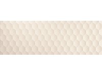 Dekor Mina bianco, matný biely, 20 x 60 cm, 1 ks