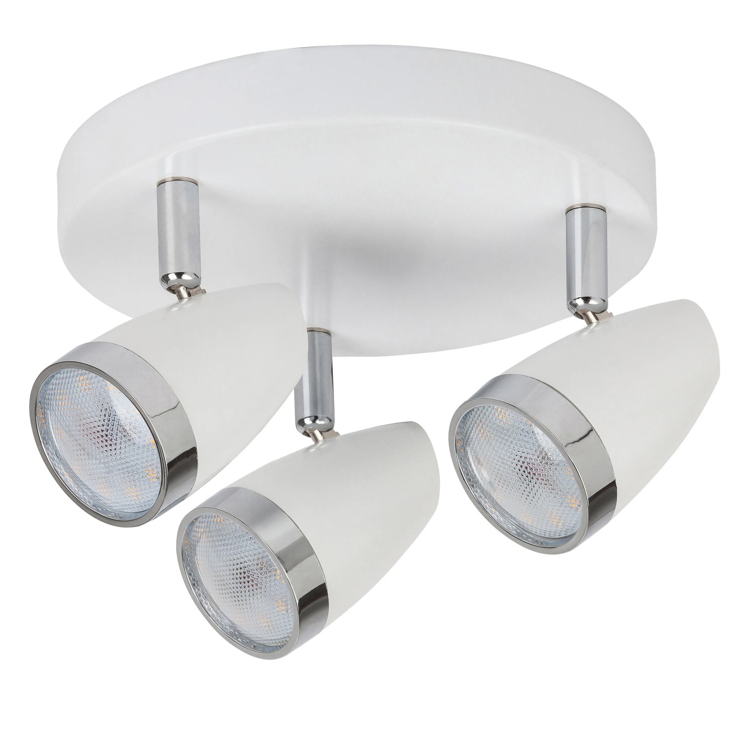E-shop Rabalux Stropné 3bodové svietidlo Karen, 3x4 W, 3x280 lm, 3000 K, biela/chróm