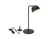 DIVERSE LED lampa 3v1 (stolová/nástenná/závesná) čierna pr.13 x 31 cm