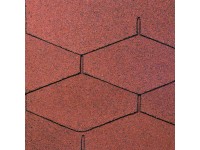 Gutta Asfaltový šindeľ Guttatec Delta červený 285 x 1000 mm, 3 m2