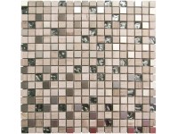 Euro Stone Kombinovaná mozaika Glas Grau/Marmor Grau/Edelstahl 30 x 30 cm Euro Stone Kombinovaná mozaika Glas Grau/Marmor Grau/Edelstahl 30 x 30 cm