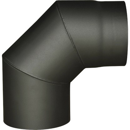 Koleno dymové 90° hrubostenné čierne pr. 200 mm