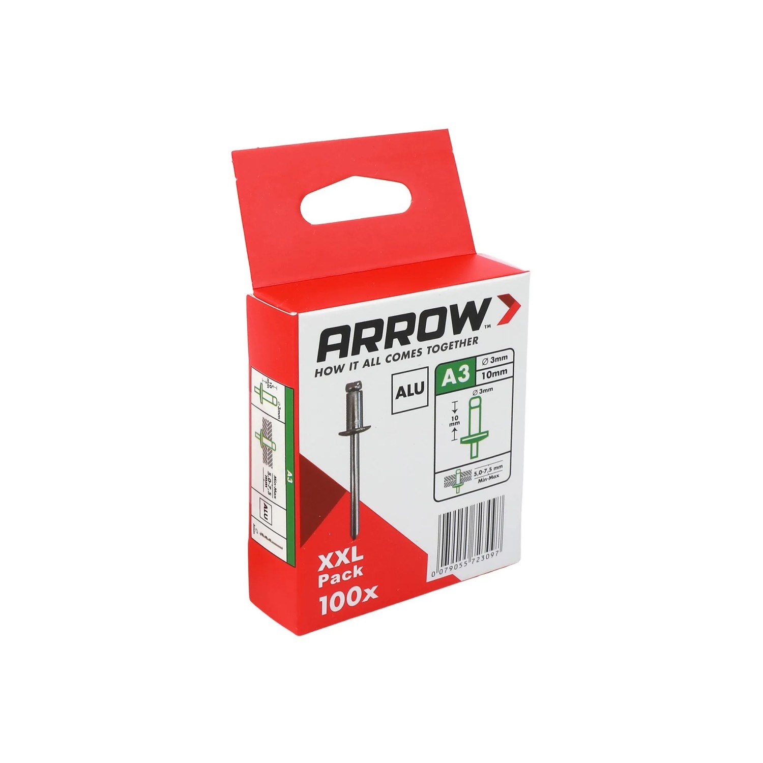E-shop Arrow Trhací nit RA hliník, pr. 3 x 10 mm, 100 ks