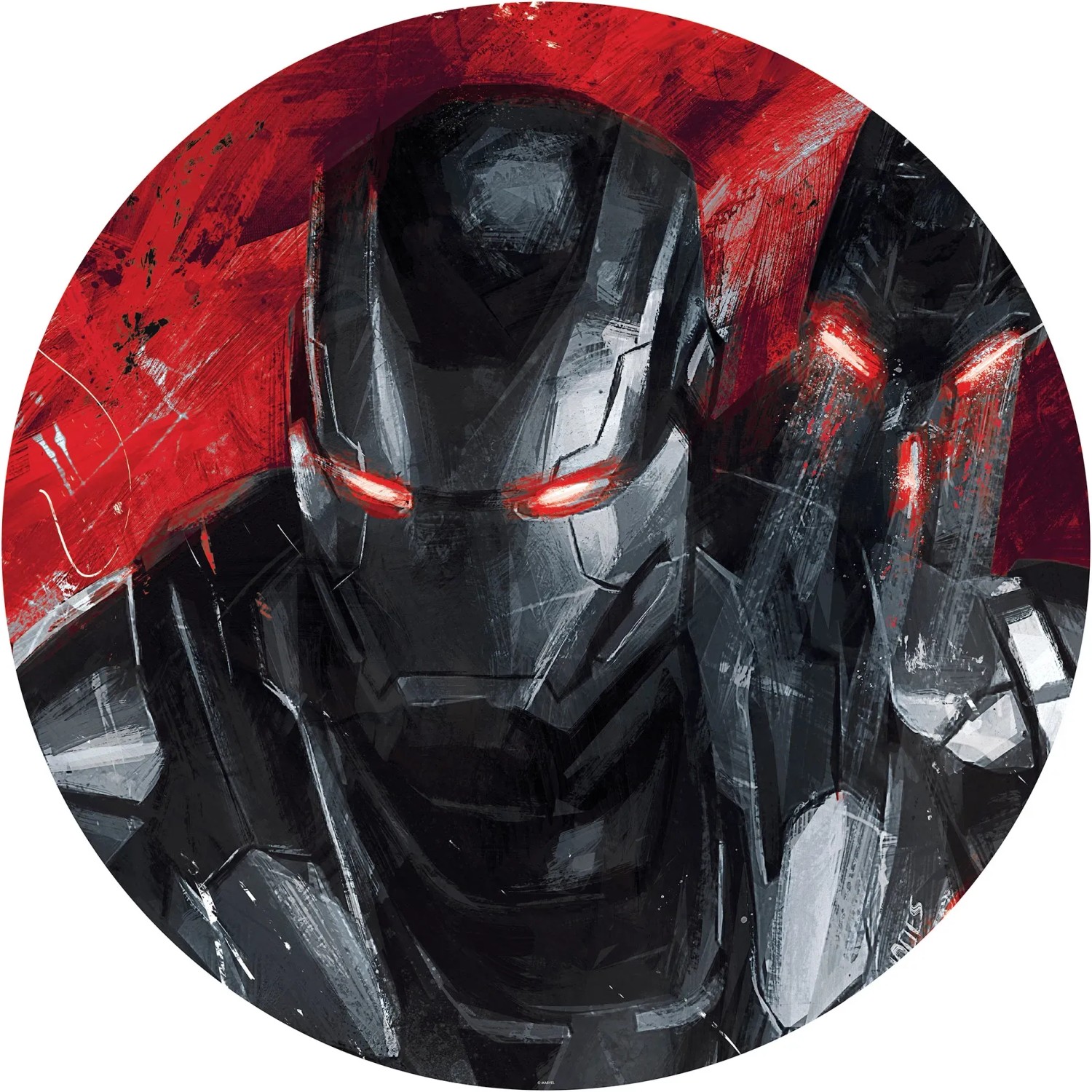 E-shop Komar Samolepiaca vlies.fototapeta Dot Avengers Painting War-Machine, pr. 125 cm