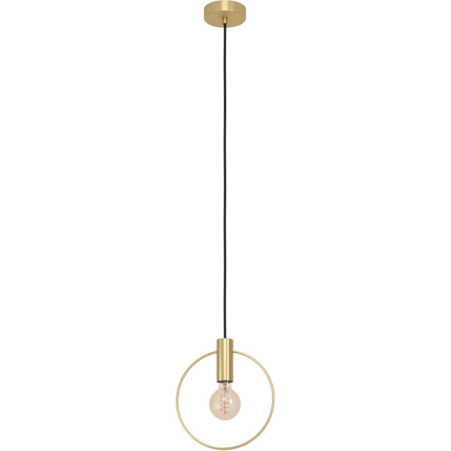 E-shop EGLO Závesné svietidlo MANIZALES mosadz pre 1 x E27 max. 40 W, 25 x 10,5 x 110cm