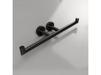 Bemeta Držiak toaletného papiera DARK dvojitý 385 x 55 x 85 mm