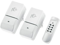 Súprava rádiového spínača pre vonkajšie použitie 3-dielna biela