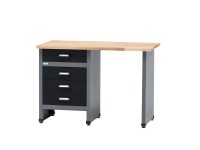 Küpper Dielenský pracovný stôl 12539, 4 zásuvky (12 cm) 84 x 120 x 60 cm Küpper Dielenský pracovný stôl 12539, 4 zásuvky (12 cm) 84 x 120 x 60 cm
