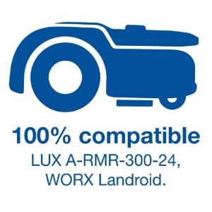 Symbolický obrázok: Náhradné nože LUX pre robotickú kosačku A-RMR-300, kompatibilné s Worx Landroid.