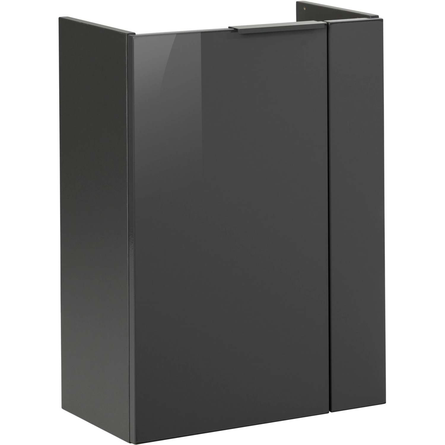 E-shop Fackelmann Kúpeľňová skrinka pod umavadlo SBC antracitová 440 x 600 x 243 mm, Ľ