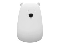 Rabalux Detské nočné svietidlo medveď BALOO 0,40W 29lm 3000K+RGB IP20,16x11,1cm