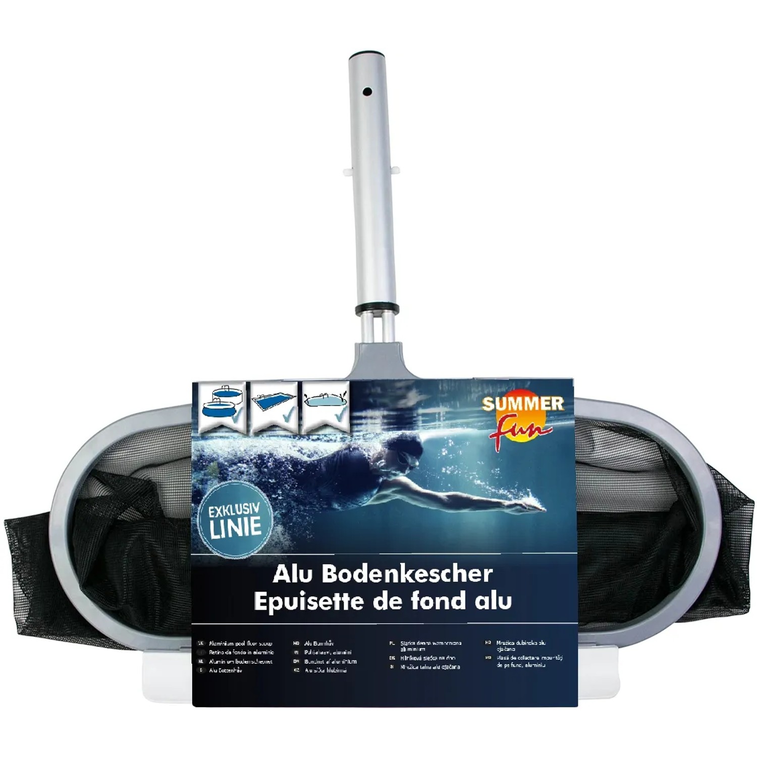 E-shop Summer Fun Podberák na dno hliníkový 37 cm