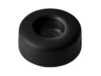 Hettich Dverná zarážka na priskrutkovanie, čierna, pr. 22 x 10 mm, 8 ks