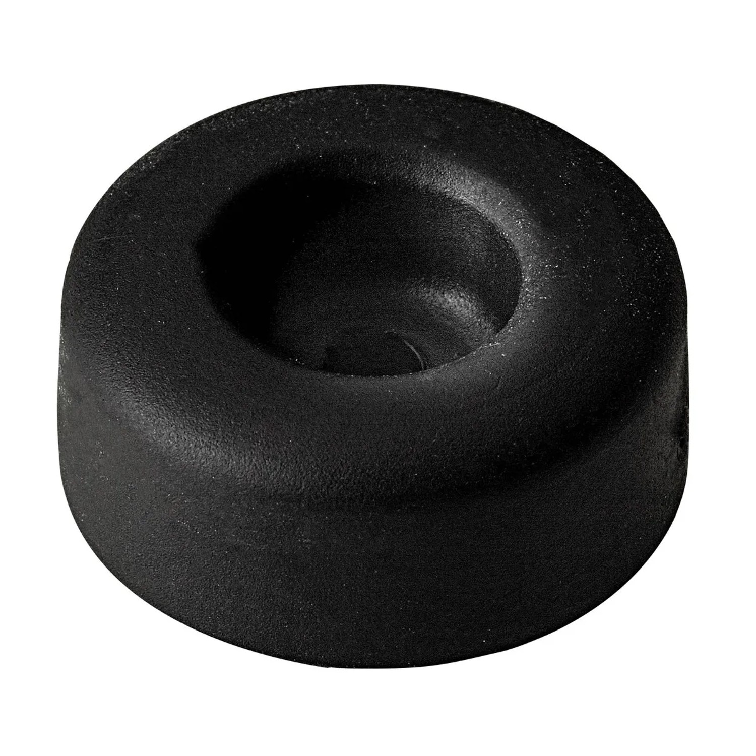 E-shop Hettich Dverná zarážka na priskrutkovanie, čierna, pr. 22 x 10 mm, 8 ks