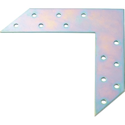 Rohová spojka pozinkovaná biela 150 mm x 150 mm x 35 mm