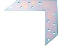 Rohová spojka pozinkovaná biela 150 mm x 150 mm x 35 mm