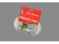 Den Braven Samolepiace tesnenie K-profil z EPDM gumy, biela, 9 x 4 mm, 6 m