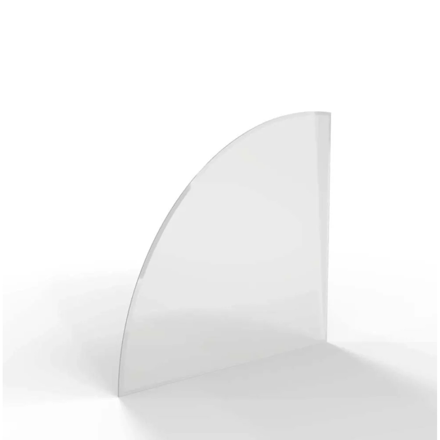 E-shop HS Flamingo Sklo pod kachle výseč, číre, 1000 x 1000 x 6 mm