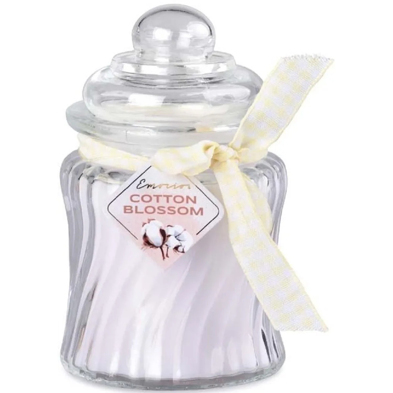 E-shop Emocio Vonná sviečka v skle s viečkom Cotton Blossom 485 g