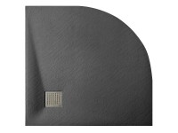 Sanotechnik Štvrťkruhová sprchová vanička SMC čierna 90 x 90 x 2,6 cm (9090RB) Sanotechnik Štvrťkruhová sprchová vanička SMC čierna 90 x 90 x 2,6 cm (9090RB)