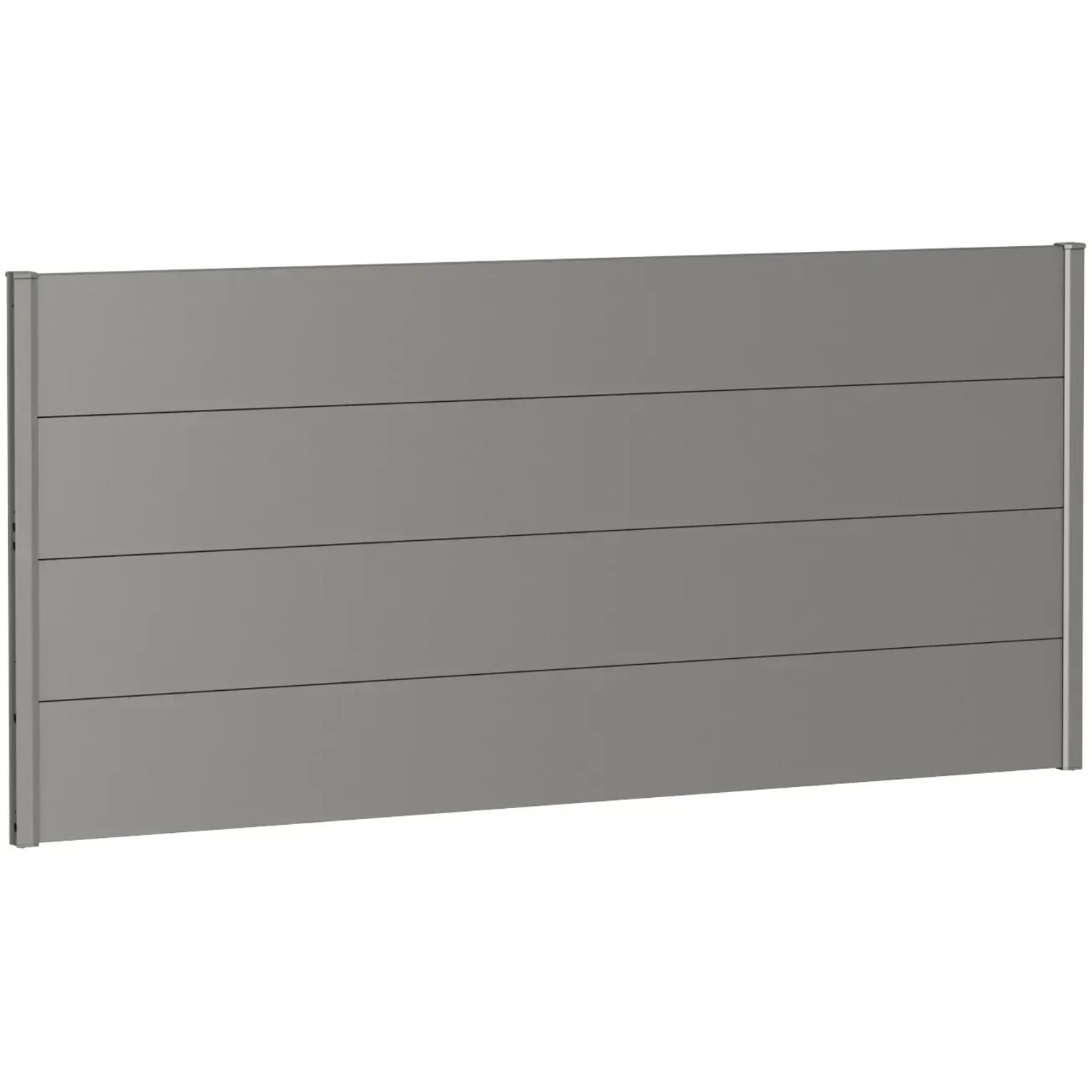 E-shop Biohort Plný plot bez presklenia kremeňovo sivý, 200 x 90 cm