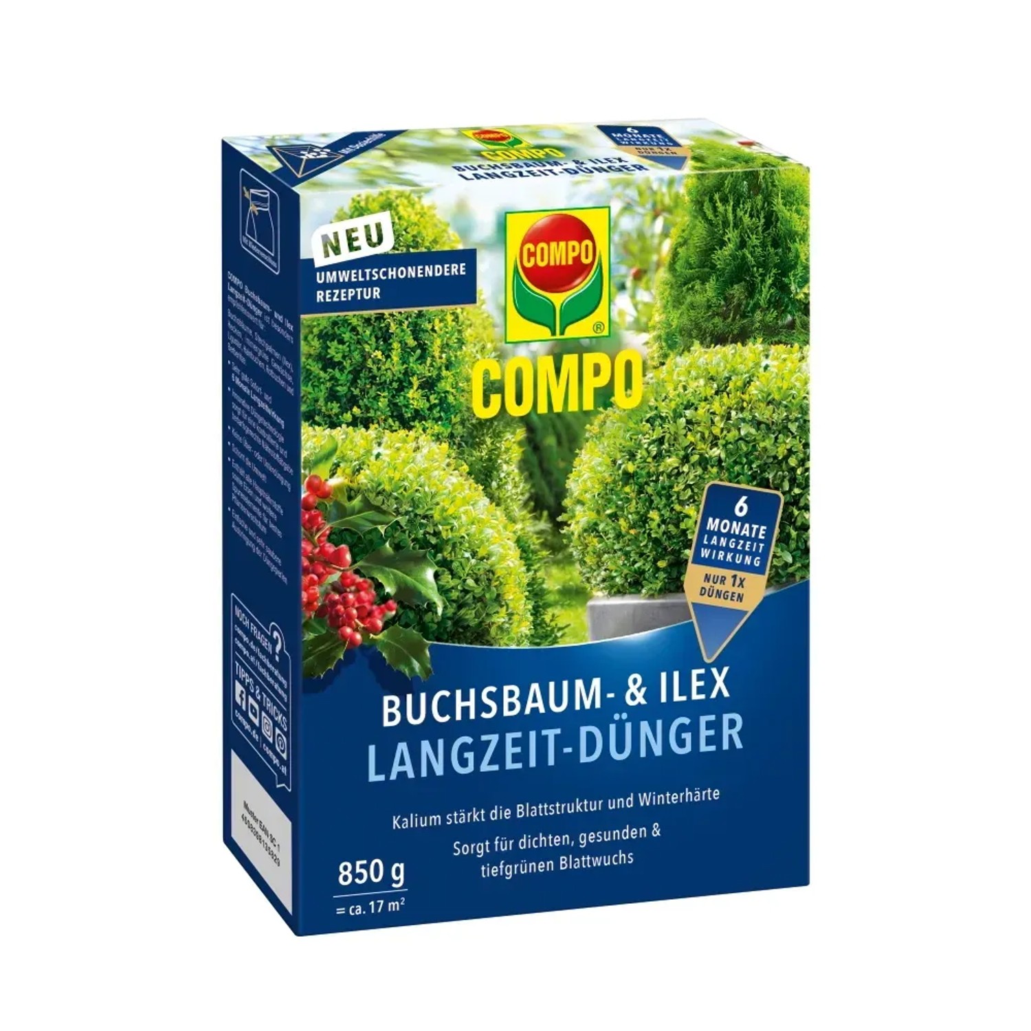 E-shop COMPO Hnojivo pre buxusy s dlhodobým účinkom 850 g