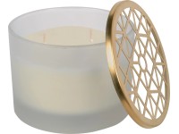 Sklo s vonným voskom a vekom Blush Bordeaux priemer 11,1 cm x 8,1 cm bielo-zlaté