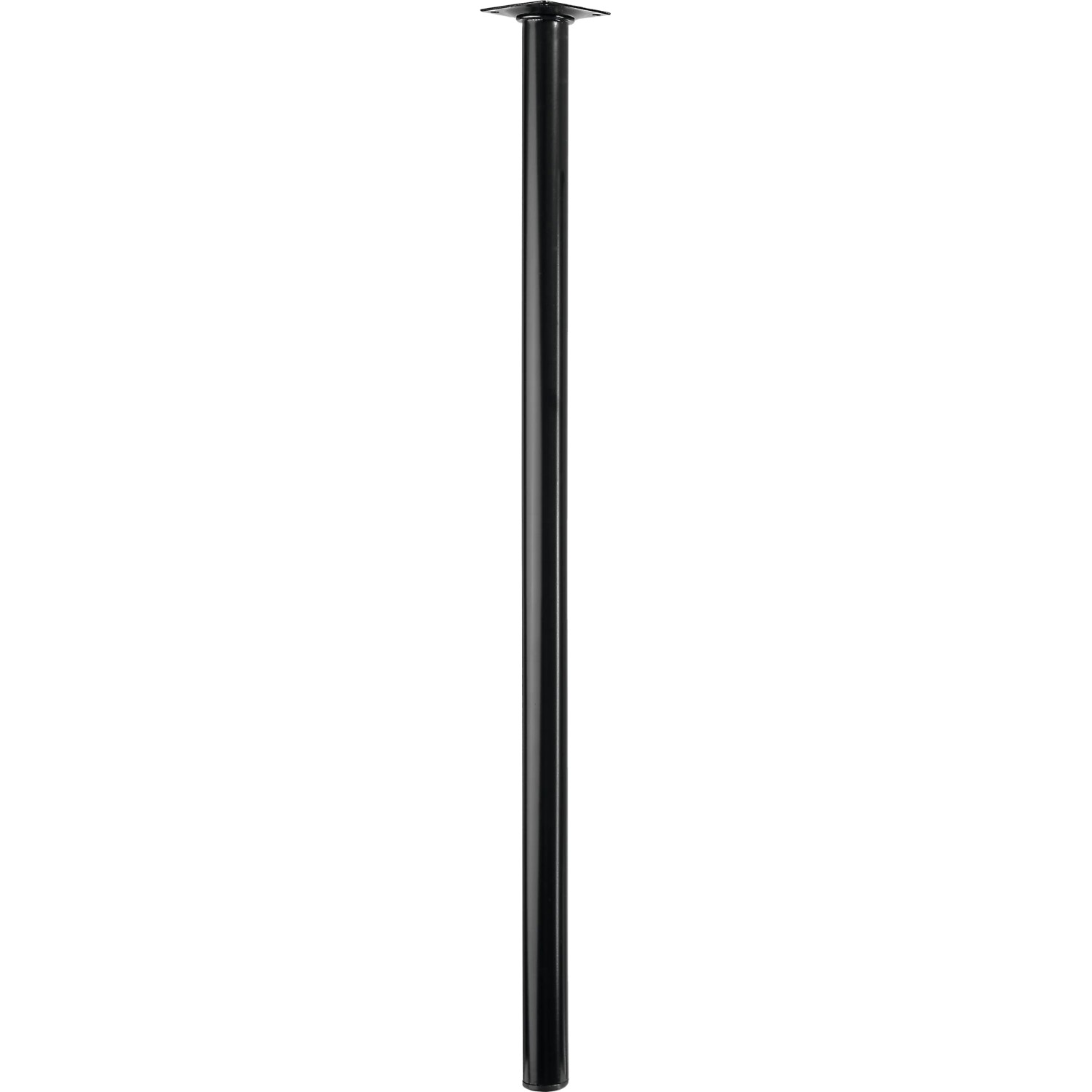 E-shop Hettich Nábytková noha okrúhla, čierna, pr. 30 x 700 mm