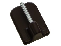 Gardinia Lepiaci hák pre vitrážovú tyč výška 11 mm hnedý