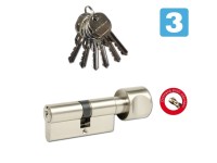 Richter Czech EURO Secure Bezpečnostná vložka 30/35K, 6 kľúčov, matný nikel Richter Czech EURO Secure Bezpečnostná vložka 30/35K, 6 kľúčov, matný nikel