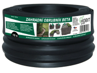 HOBIT garden Záhradný obrubník BETA čierny 12 cm x 10 m